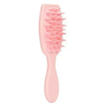 brosse silicone cheveux rose