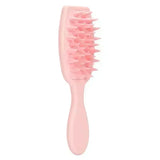 brosse silicone cheveux rose