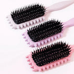 brosse cheveux sanglier et nylon violet