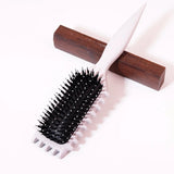 brosse cheveux sanglier et nylon blanc